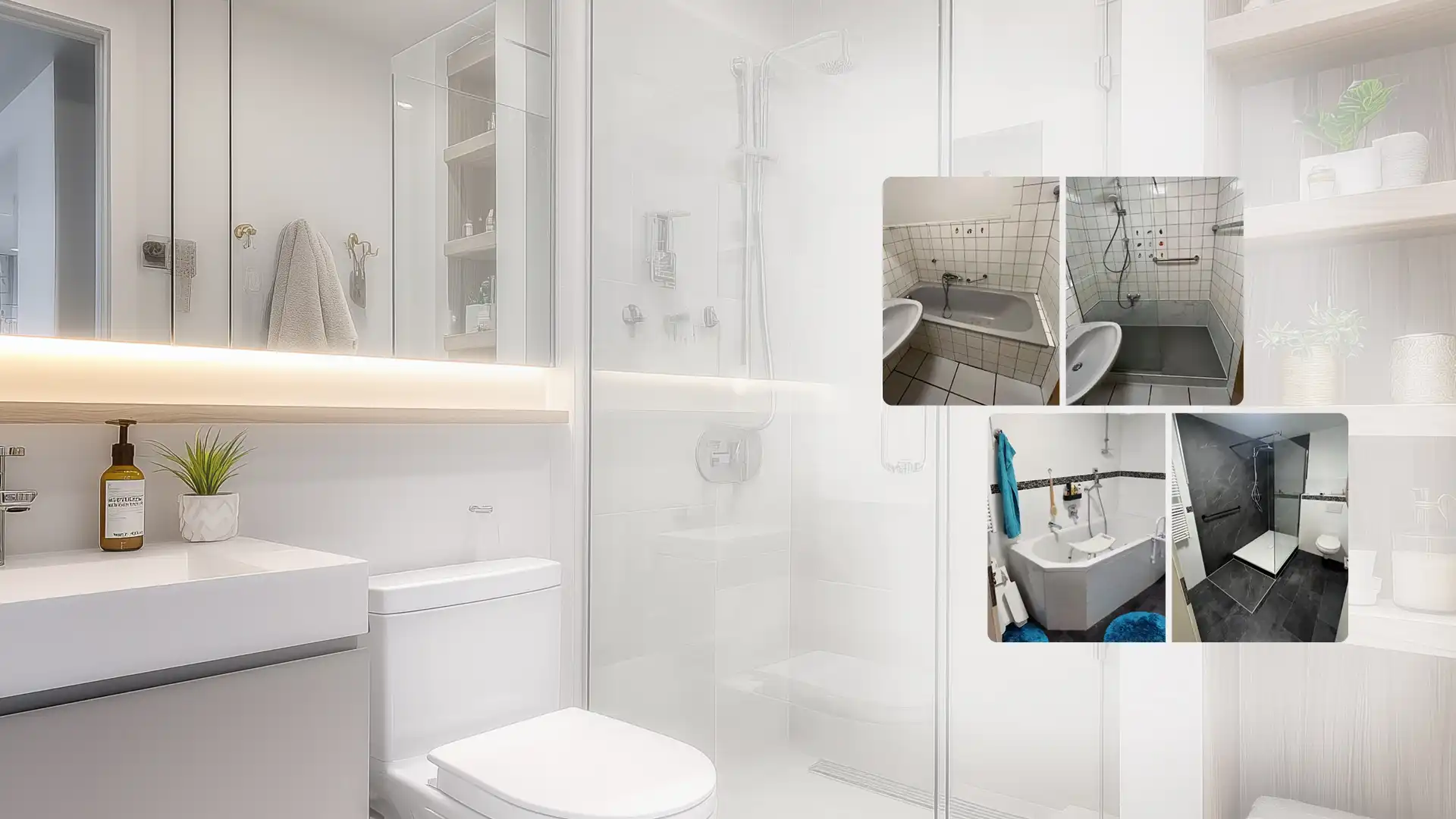 Ihr neues Bad: modern, pflegeleicht und stressfrei umgesetzt